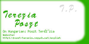 terezia poszt business card